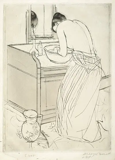 Woman Bathing Mary Cassatt